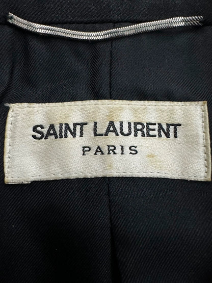 Saint Laurent Paris2014SS gun collar snake skin suit jacket