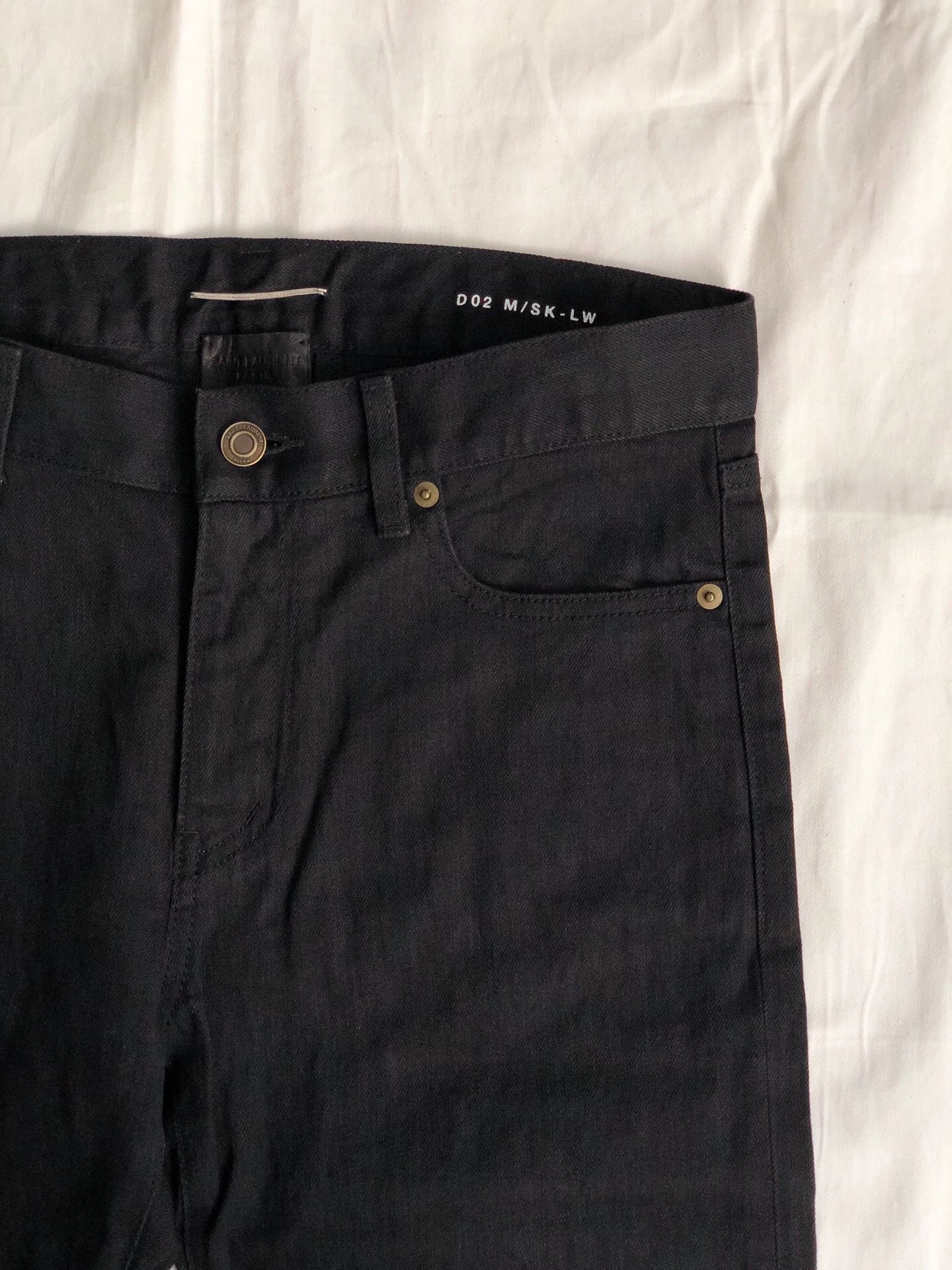 Saint Laurent Paris D02 black jeans