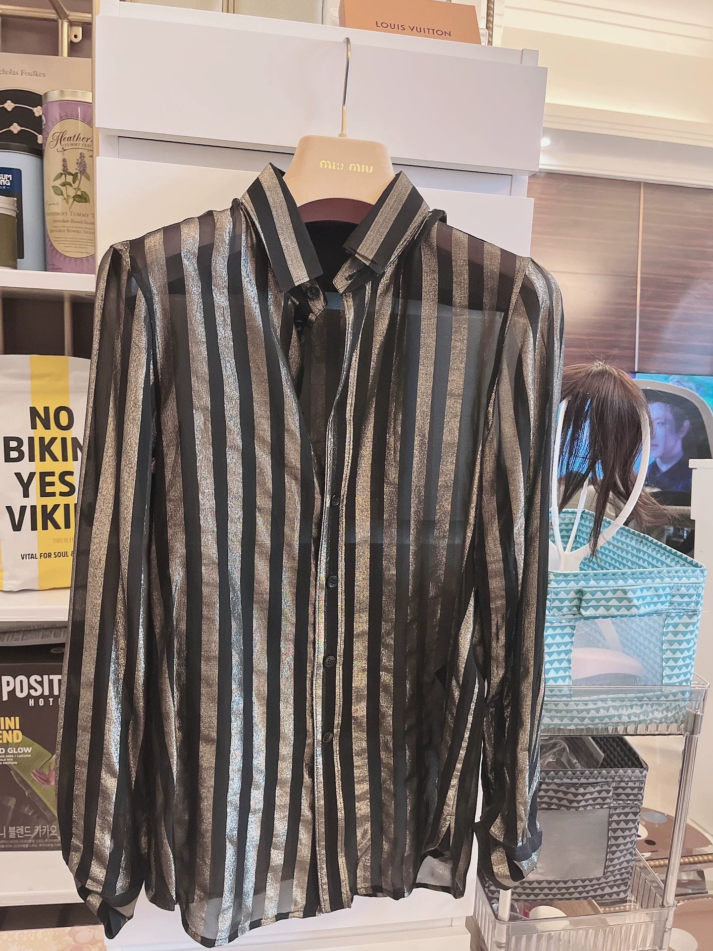 Saint Laurent Paris Striped silk shirt