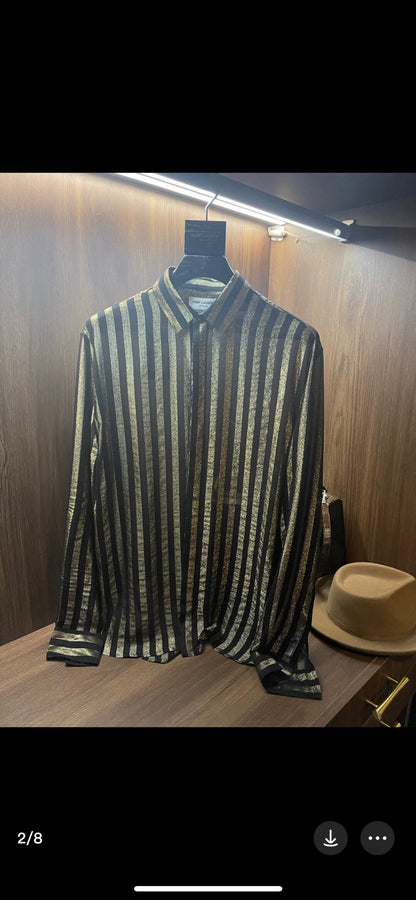 Saint Laurent Paris Striped silk shirt