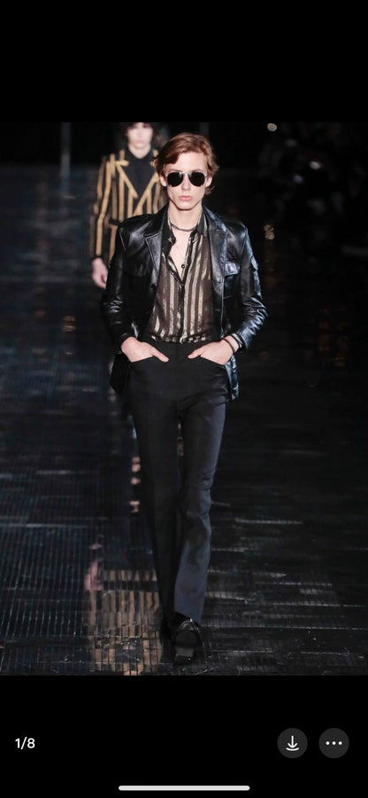 Saint Laurent Paris Striped silk shirt