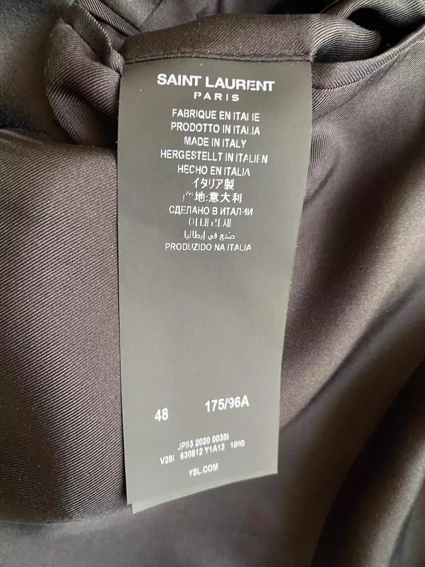 Saint Laurent Paris Double breasted suit jacket