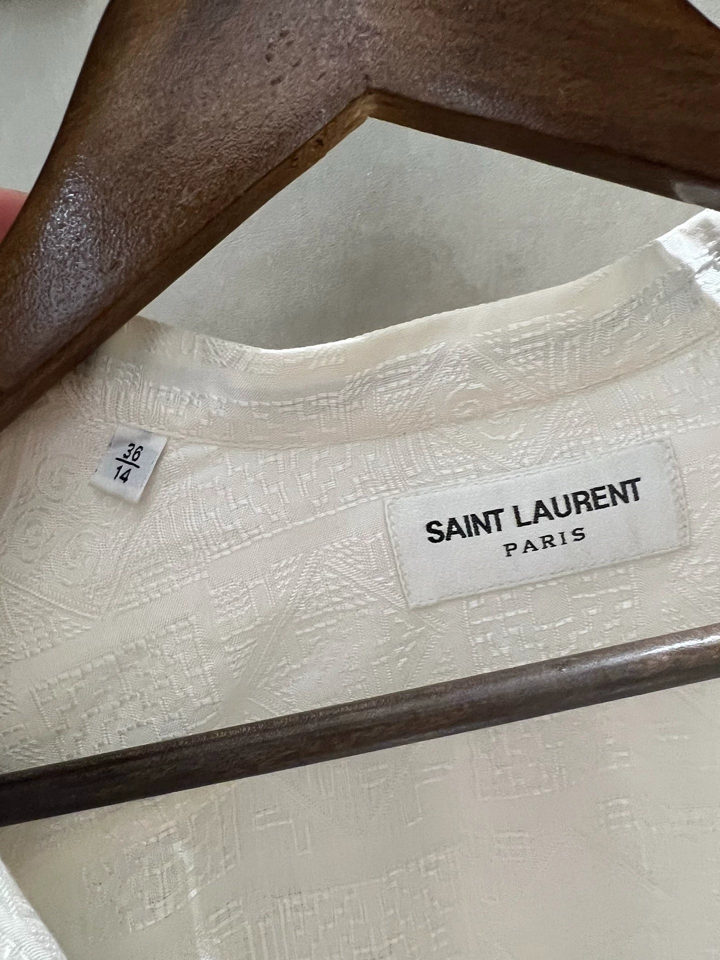 Saint Laurent Paris Long sleeved shirt