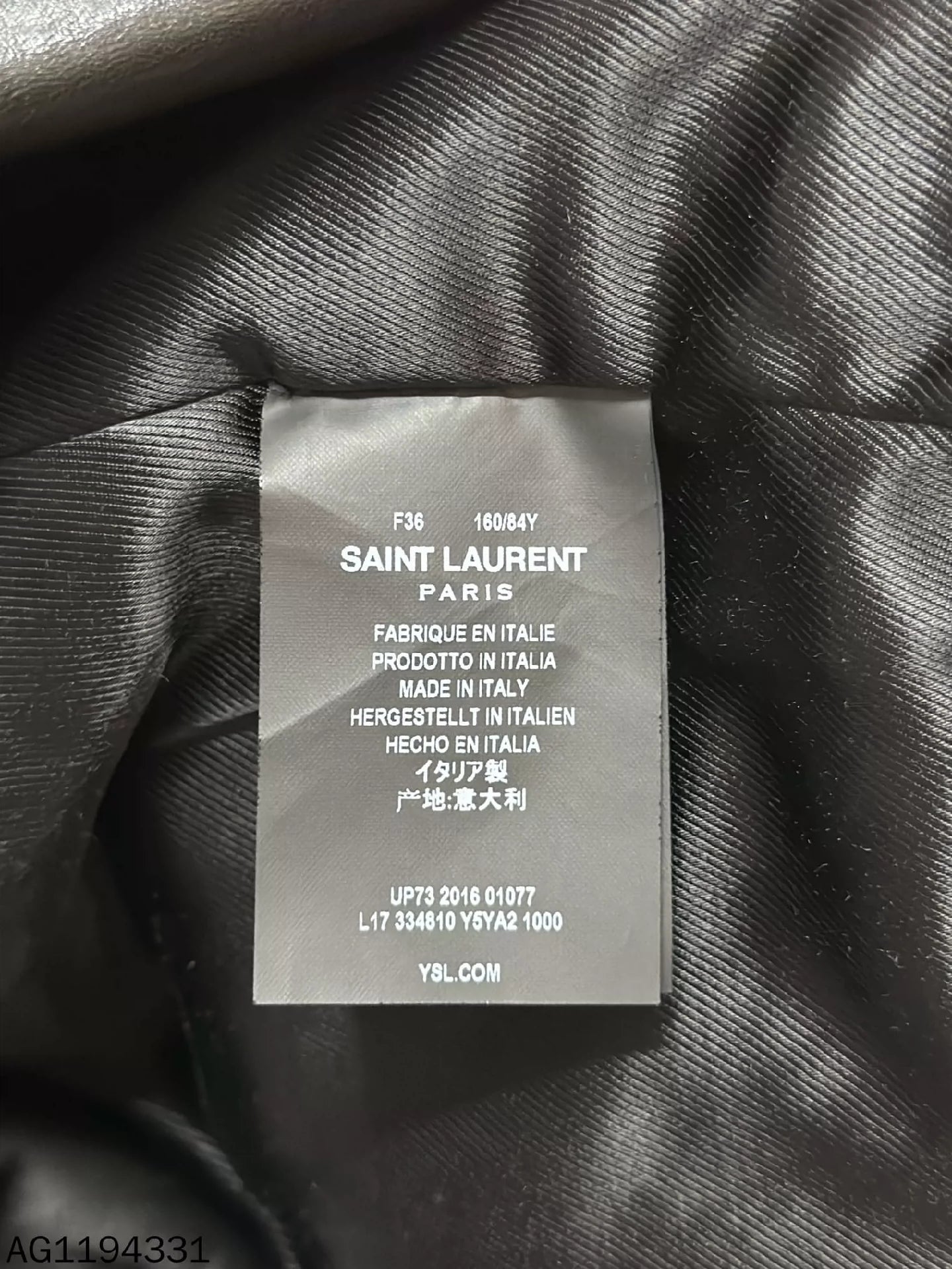 Saint Laurent ParisZipper leather jacket