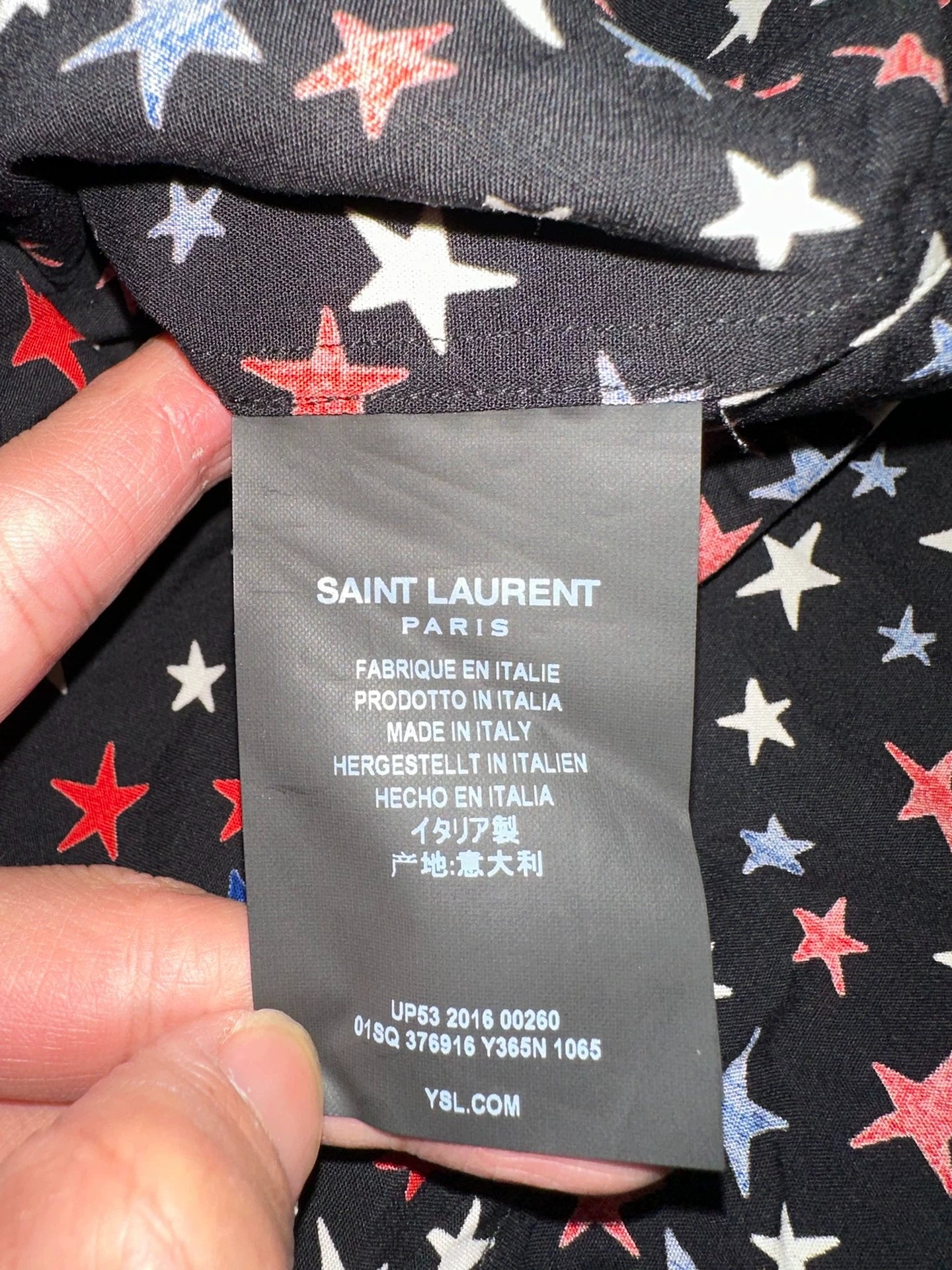 Saint Laurent Paris Colorful star shirt