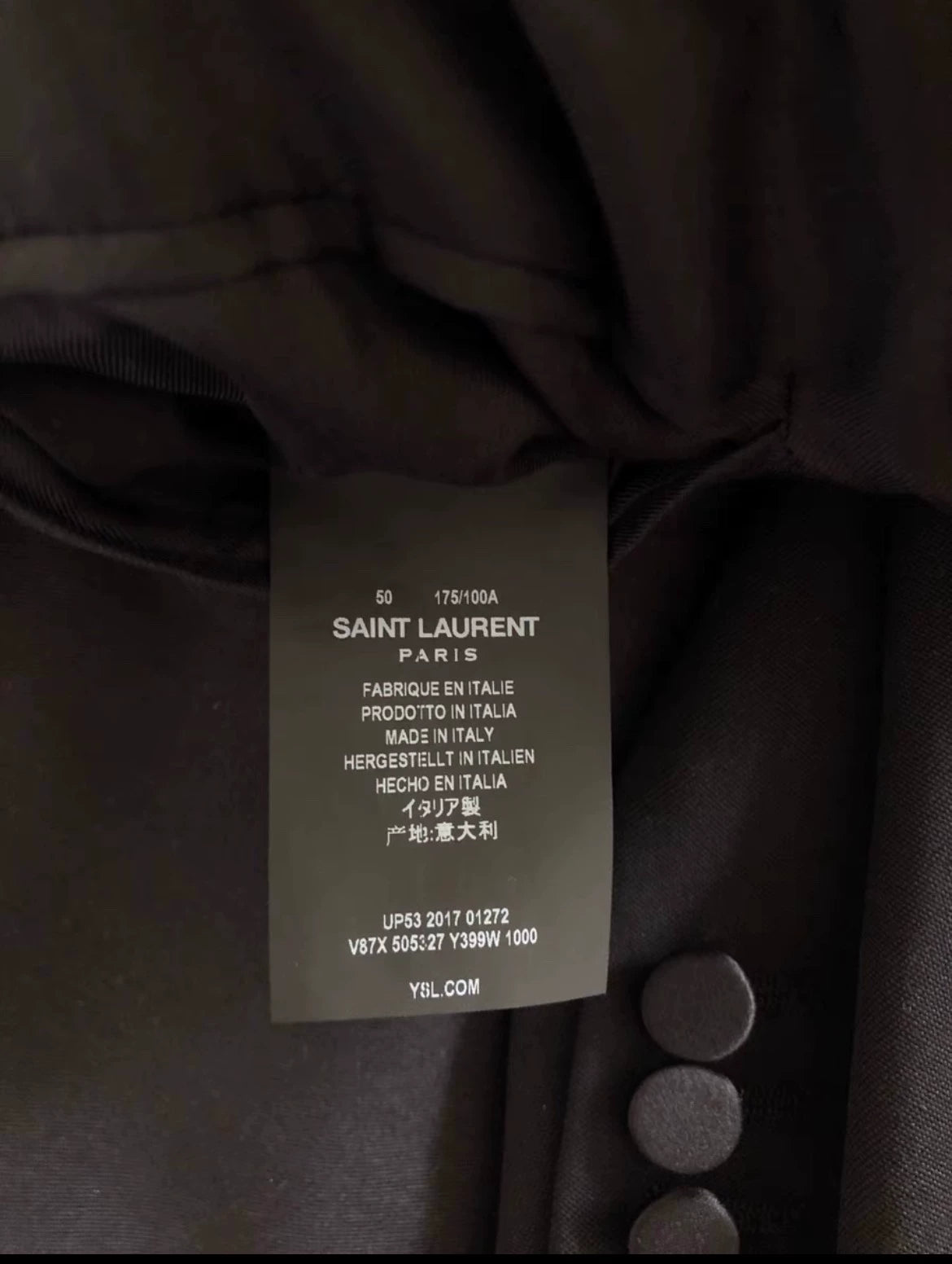 Saint Laurent Paris 17ss suit jacket