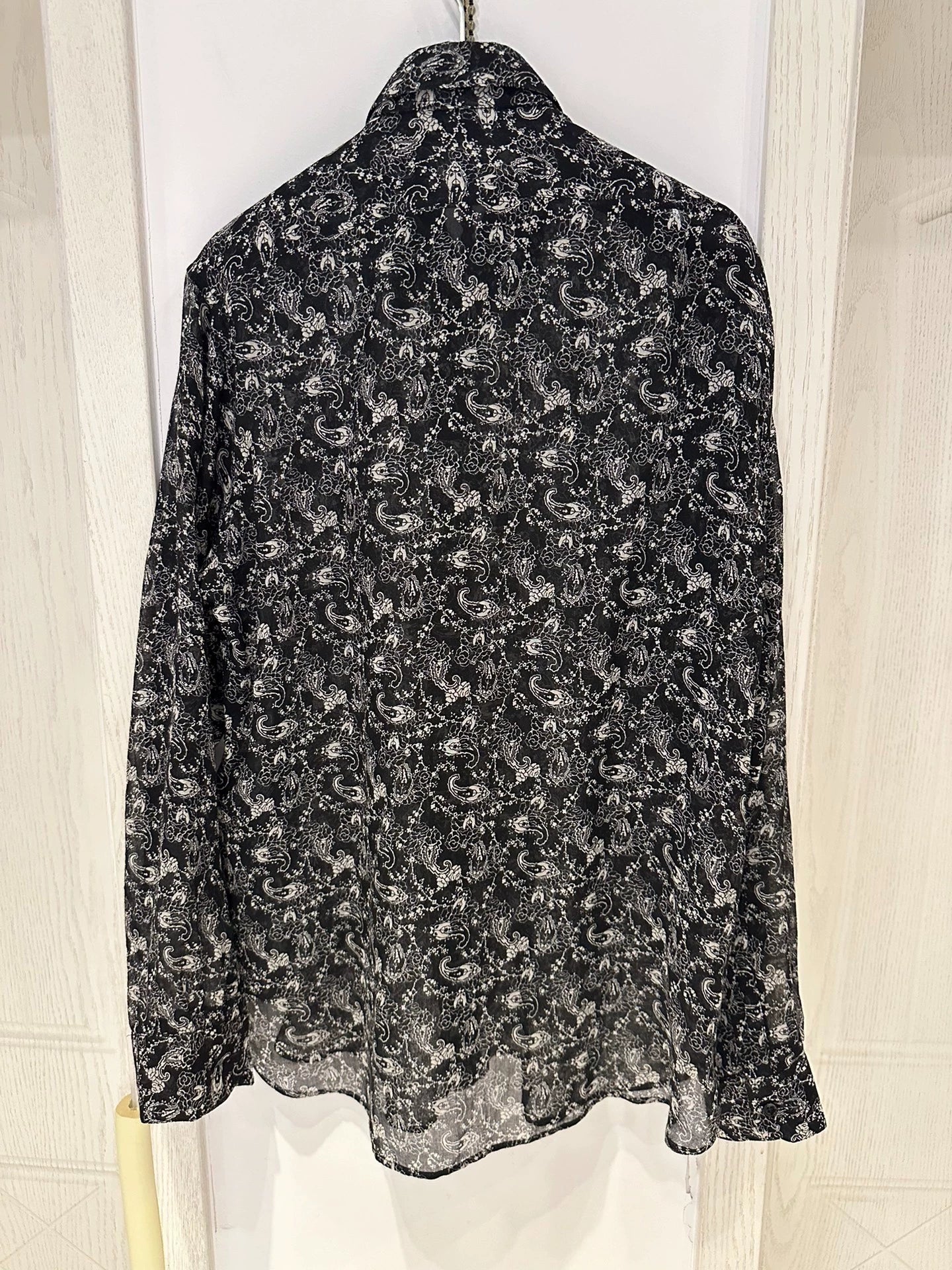 Saint Laurent Paris Wool Paisley shirt