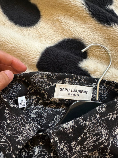 Saint Laurent Paris Wool Paisley shirt