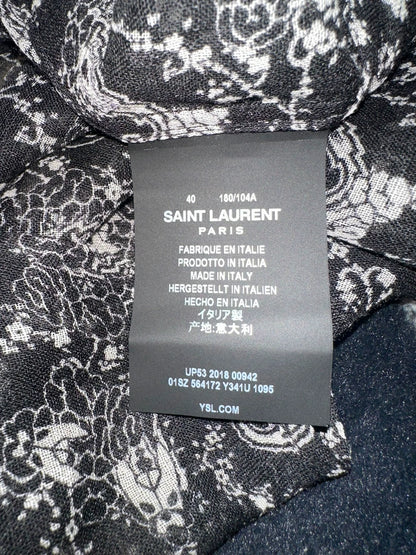 Saint Laurent Paris Wool Paisley shirt