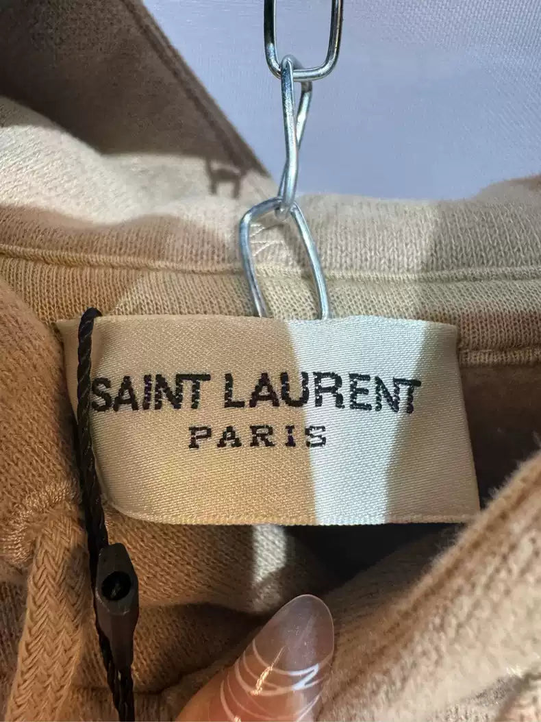 Saint Laurent Paris Embroidered hoodie