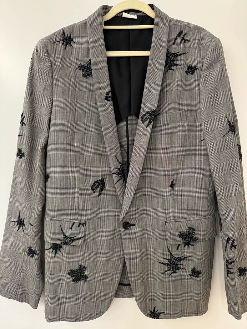 CDG Homme Plus Embroidered Casual Blazer