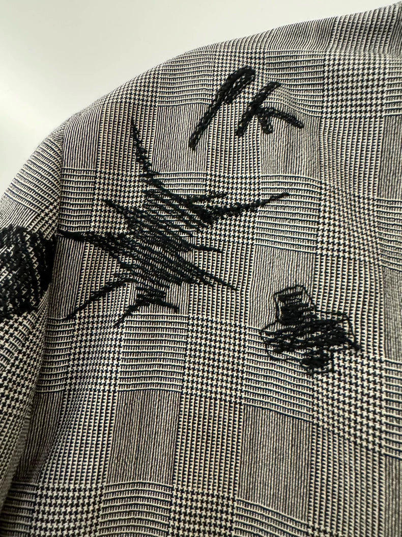 CDG Homme Plus Embroidered Casual Blazer