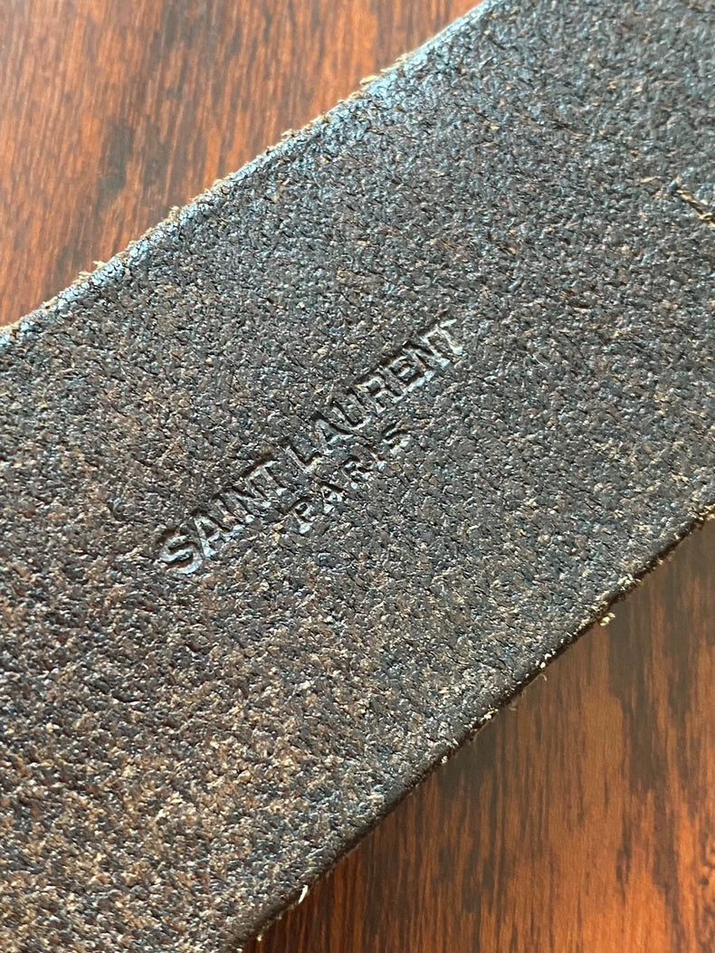 Saint Laurent Paris Classic Belt With Buckle