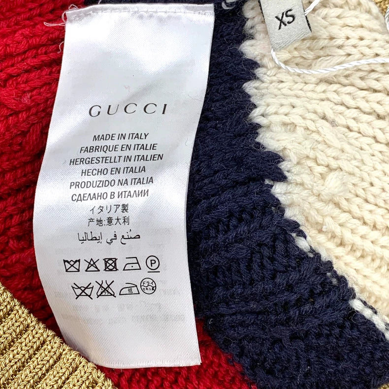 Gucci Colorful Striped Wool Sweater