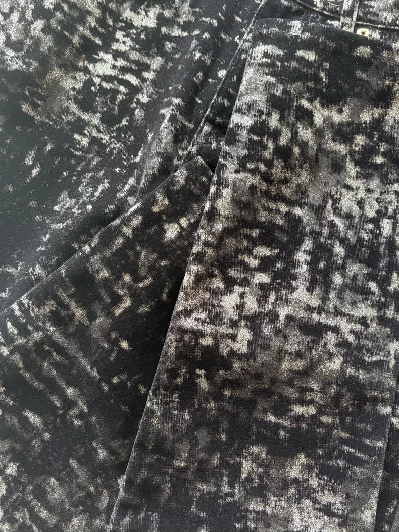 Saint Laurent 16FW Sequin Velvet Jeans