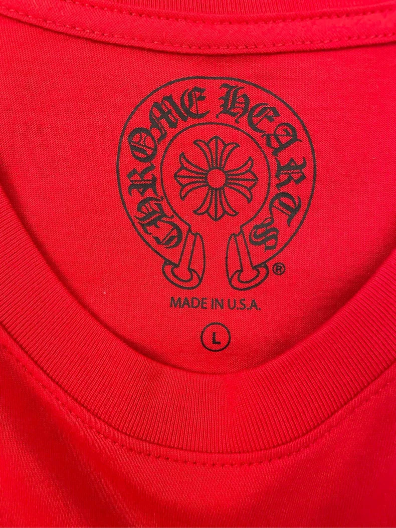 Chrome Hearts Vintage Red Long Sleeve T-Shirt