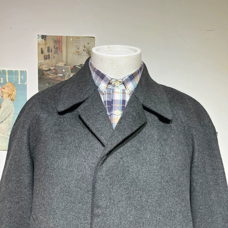 Vintage Gray Cashmere Overcoat