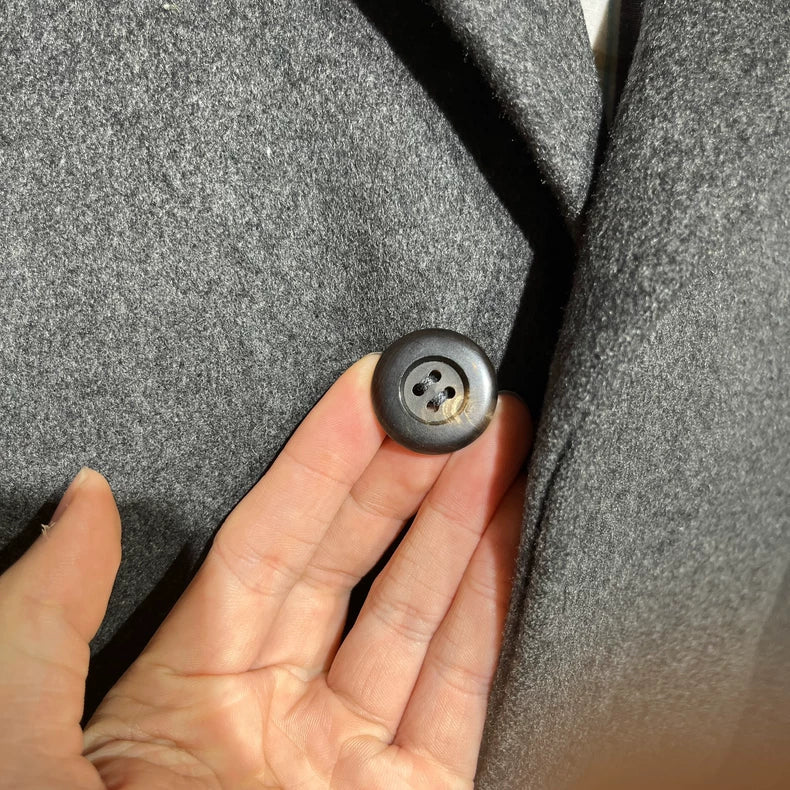 Vintage Gray Cashmere Overcoat