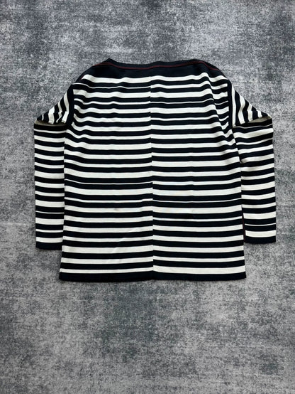 Loewe Striped Embroidered Logo Knit Top