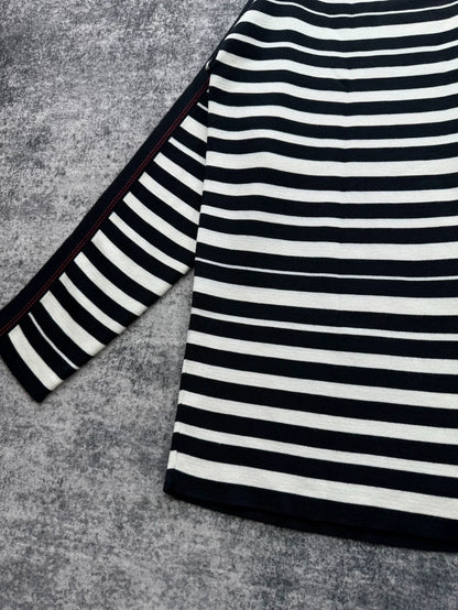 Loewe Striped Embroidered Logo Knit Top