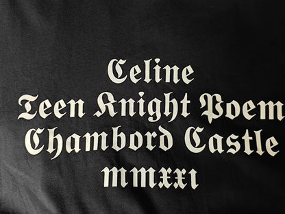 Celine Black Short Sleeve Logo T-Shirt