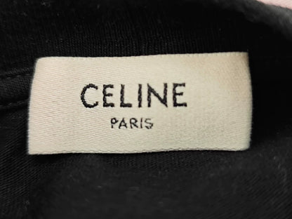 Celine Black Short Sleeve Logo T-Shirt
