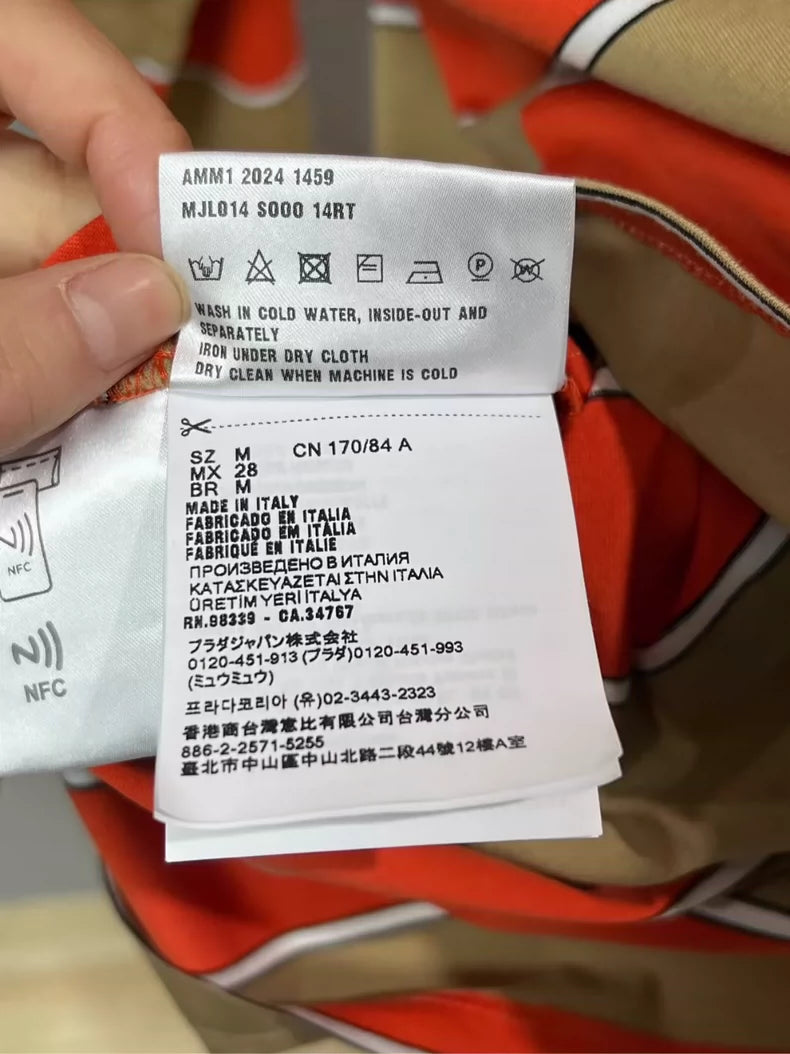 miumiu Striped Long Sleeve Shirt