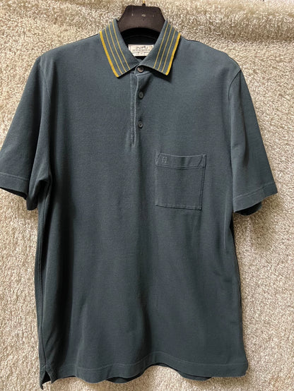 Hermes Men's Casual Short Sleeve Polo-yf