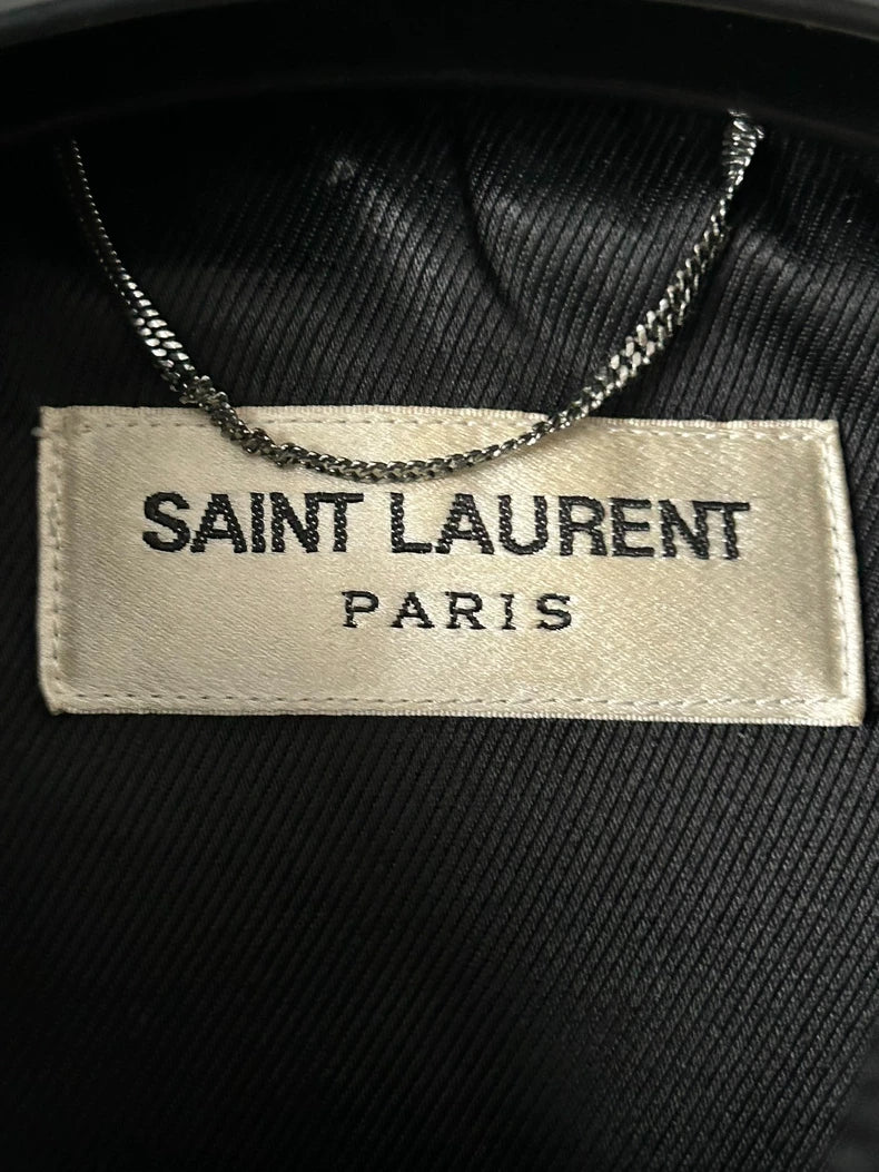 Saint Laurent Silver Chain Bomber Jacket