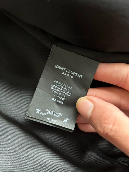 Saint Laurent Silver Chain Bomber Jacket