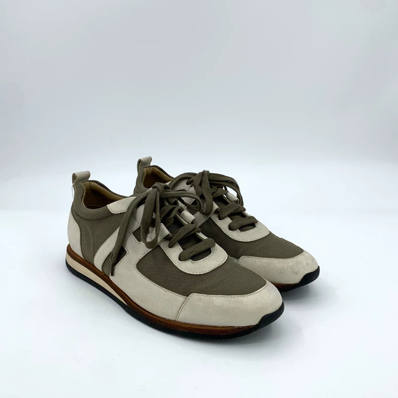 Hermes Color-Blocked Casual Sneakers Size 43