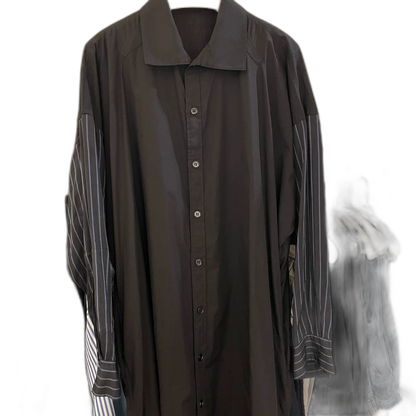 Yohji Yamamoto Long Sleeve Shirt with Stripes