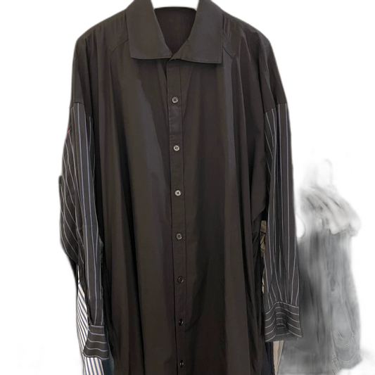 Yohji Yamamoto Long Sleeve Shirt with Stripes