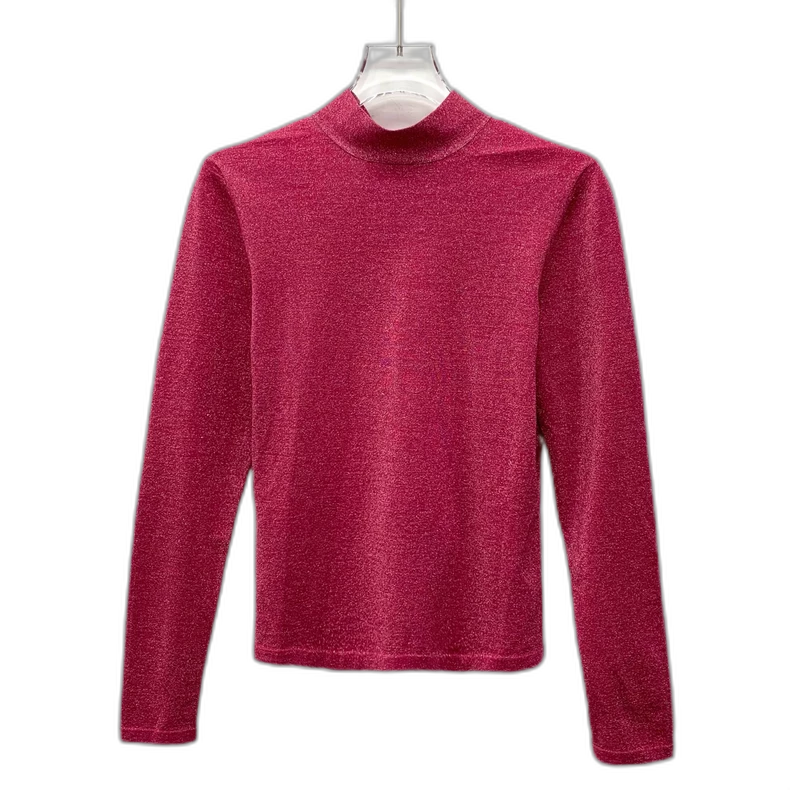 Pink Long Sleeve Top with Bow Tie