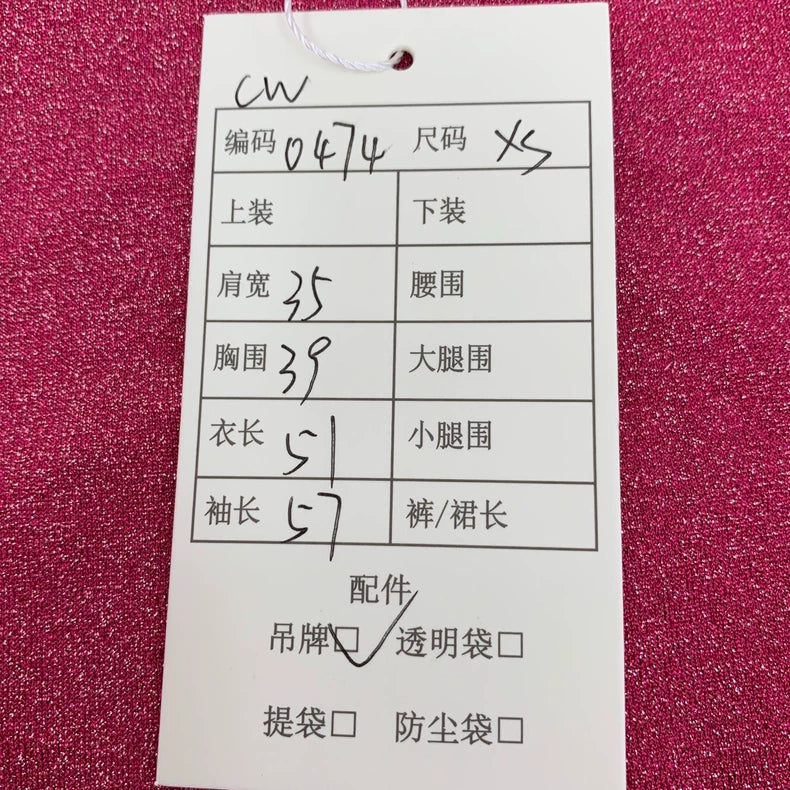 Pink Long Sleeve Top with Bow Tie