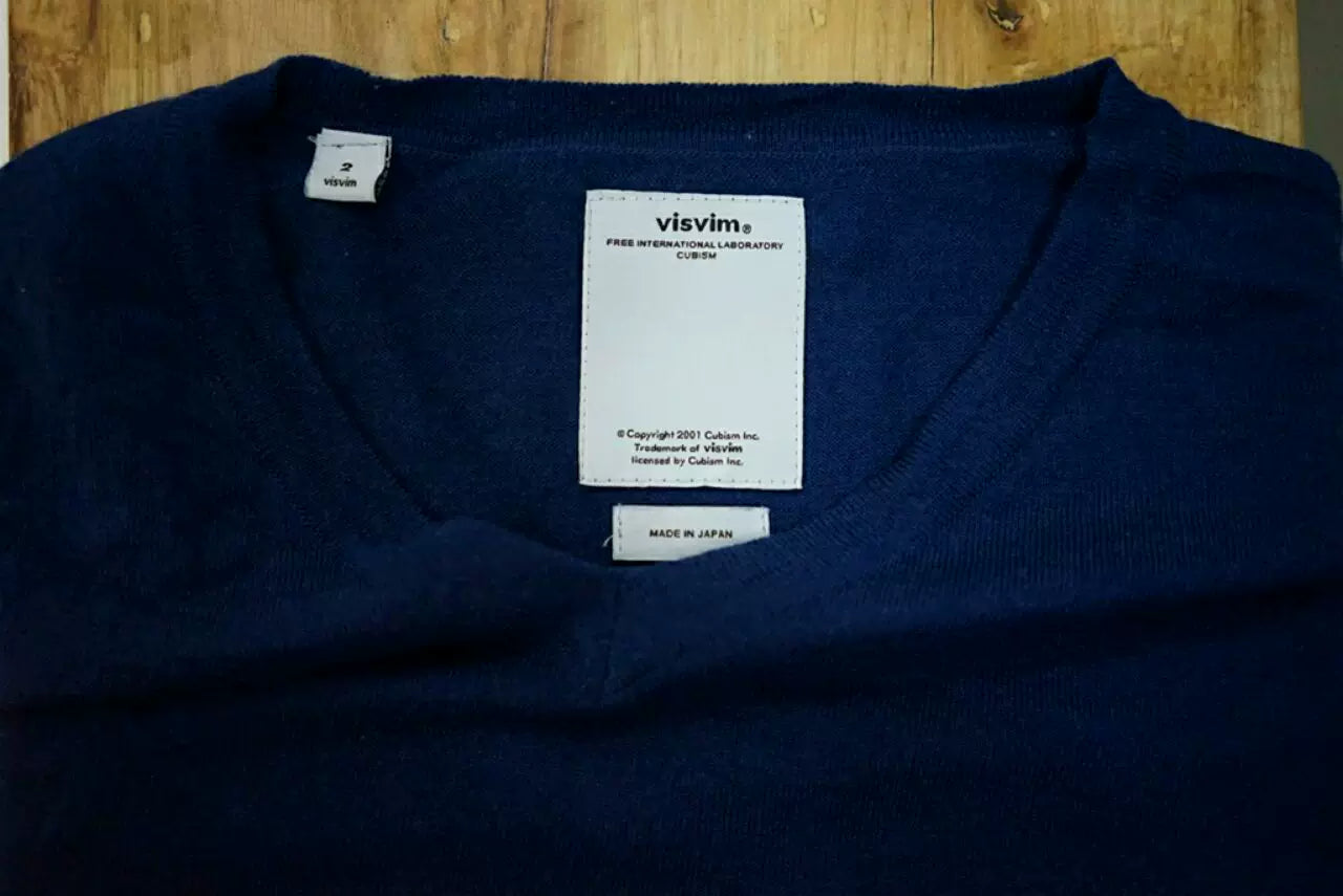visvim selmer v-neck knit sweater