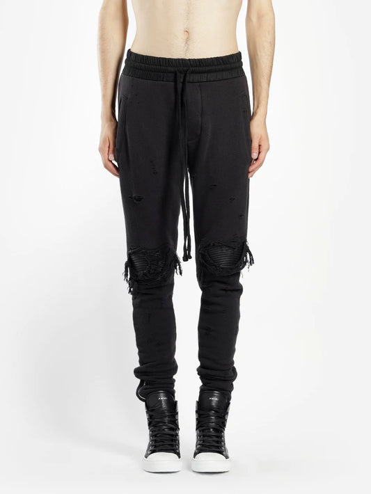 AMIRI 18SS Black Patchwork Sweatpants