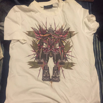 givenchy graphic t-shirt with robot design