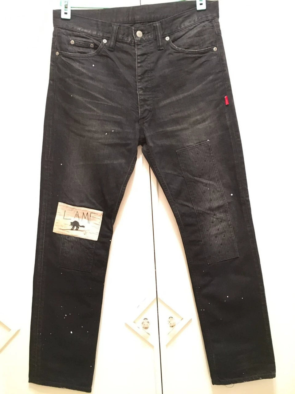 WTAPS LAMF Black Patched Jeans