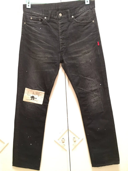 WTAPS LAMF Black Patched Jeans