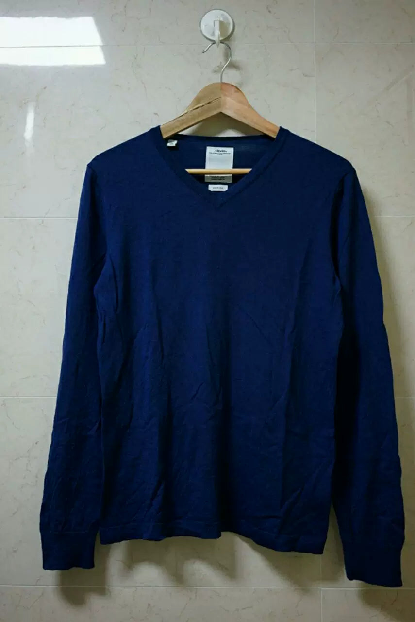 visvim selmer v-neck knit sweater