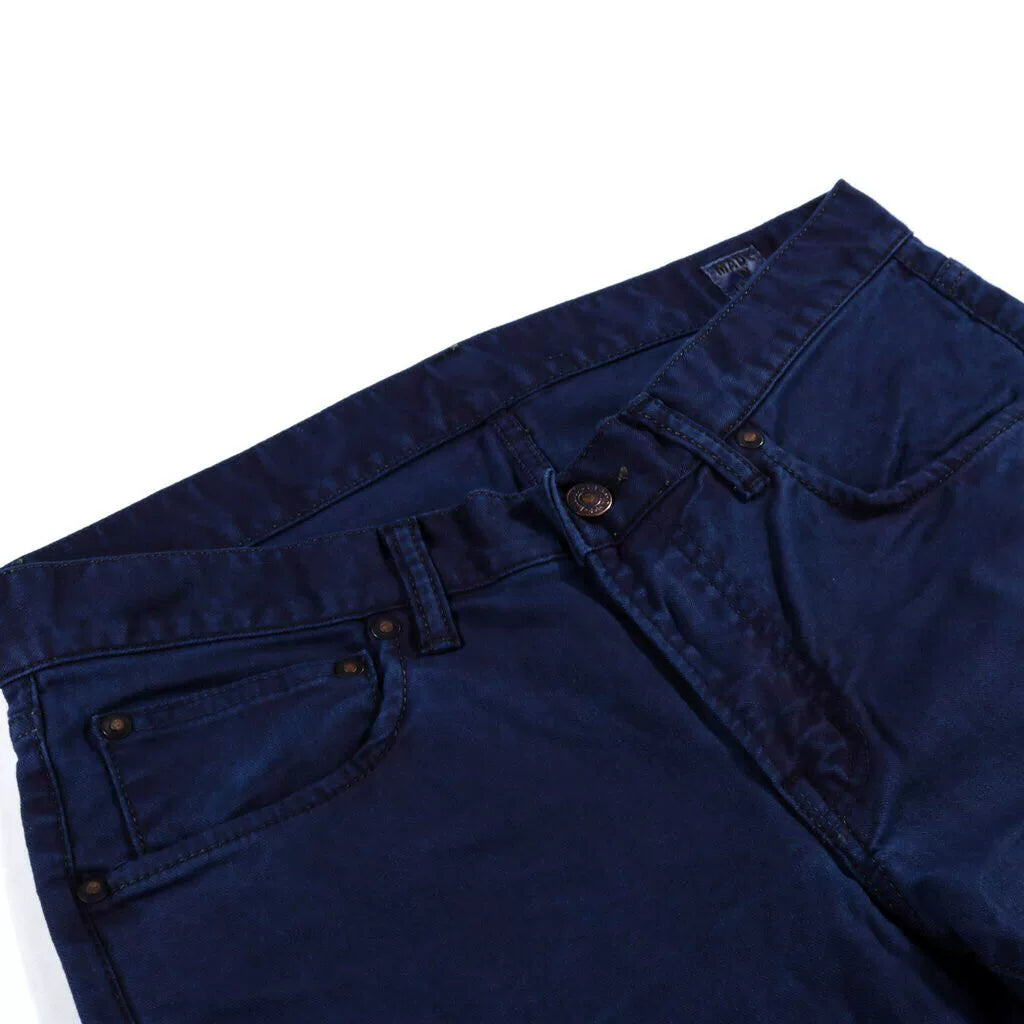 blue blue japan indigo dyed stretch twill pants
