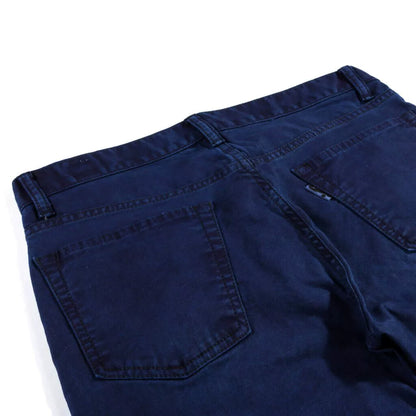 blue blue japan indigo dyed stretch twill pants