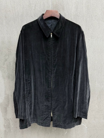 Black Velvet Zip Jacket from Yohji Yamamoto