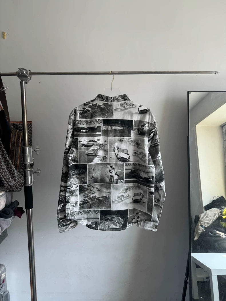 10.DEEP Car Crash Print Shirt