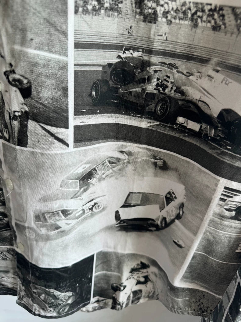 10.DEEP Car Crash Print Shirt