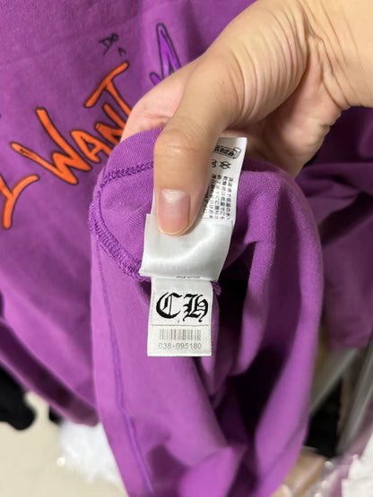 Chrome Hearts 25  Purple Mattyboy Long Sleeve