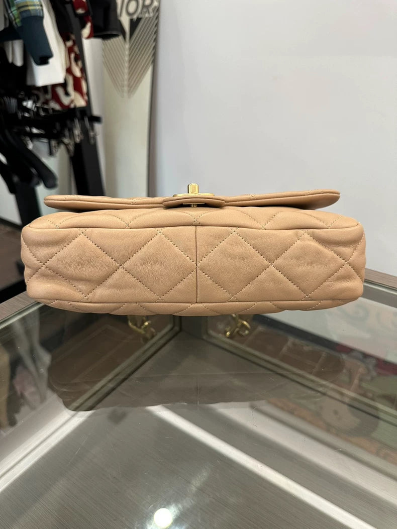 Chanel Caramel Gold Chain Shoulder Bag