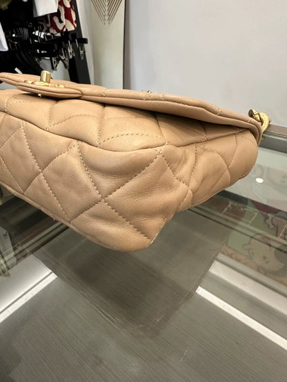Chanel Caramel Gold Chain Shoulder Bag