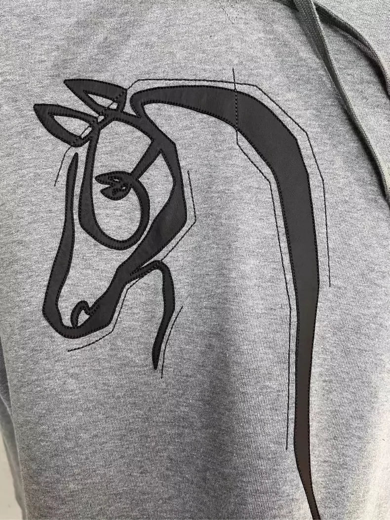 Hermes Horse Graphic Pullover Hoodie